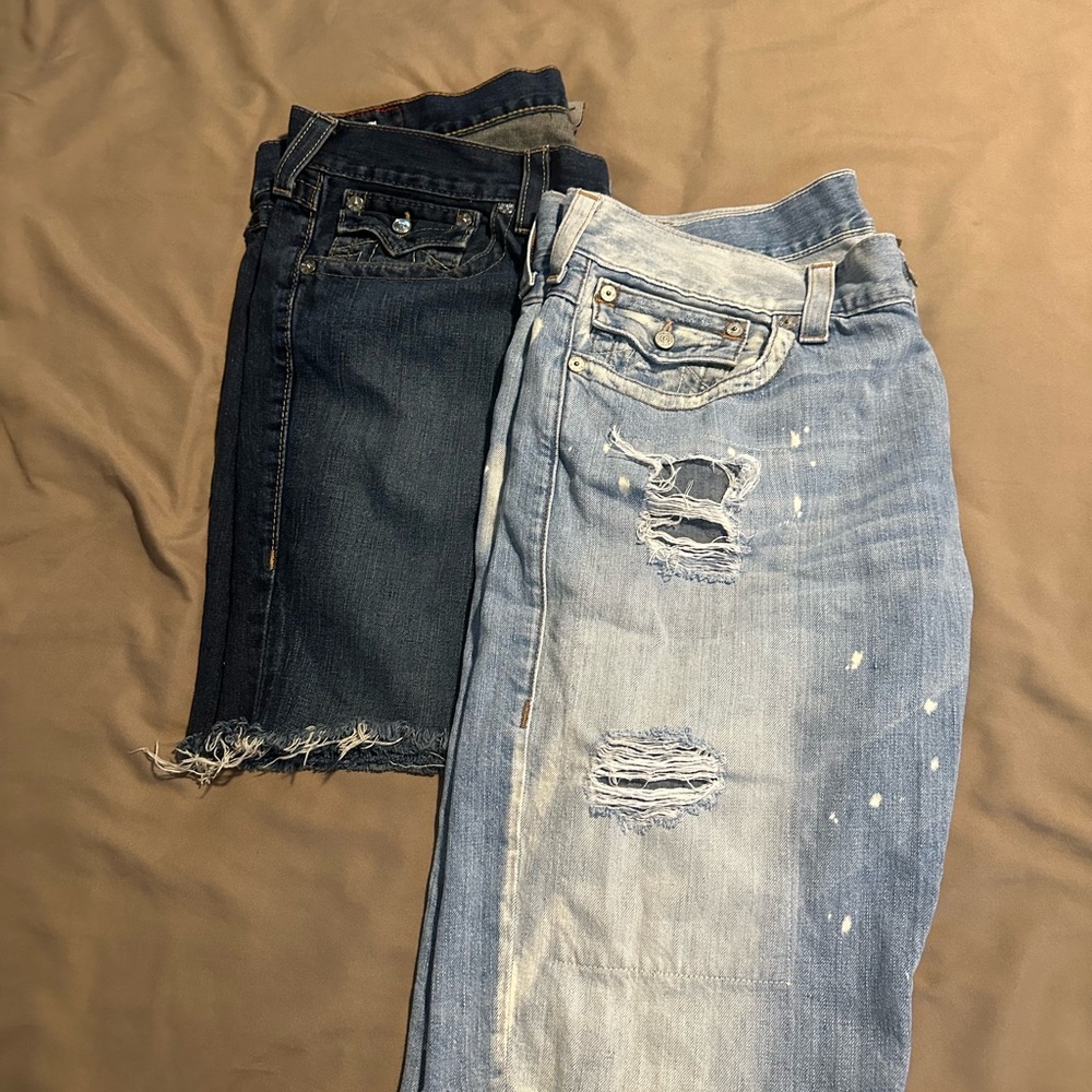 True Religion Men Blue Jeans shorts…… - Picture 5 of 7